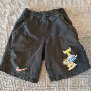 Black nike terry shorts youth medium